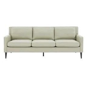 Luna Stone Gray Eco-Leather 88" Sofa