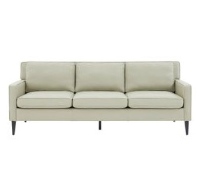 Luna Stone Gray Eco-Leather 88" Sofa