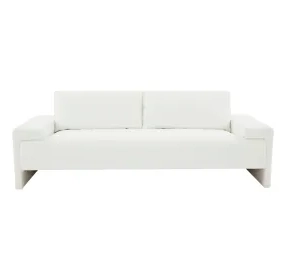 Maeve Pearl White Performance Fabric 91" Sofa