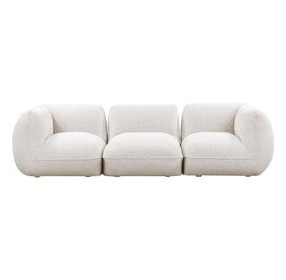 Arezza Stone White Basketweave Modular Sofa