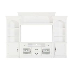 Newport White Entertainment Center for TVs up to 65"