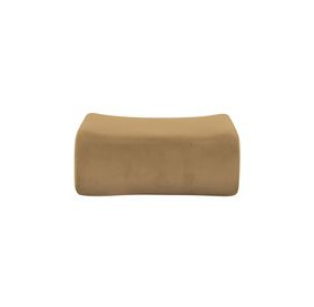 Zenith Latte Brown Velvet Ottoman