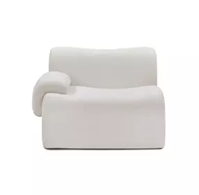 Zenith Cream Upcycled Fabric LAF Corner Chair