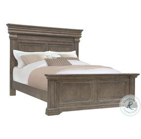 Madison Ridge Natural Bark Queen Panel Bed