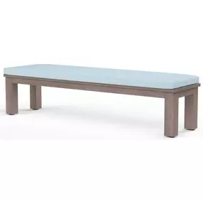 Laguna Canvas Skyline Upholstered Outdoor Dining Bench