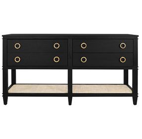 Richmond Black Oak 60" Console with 4 Drawers
