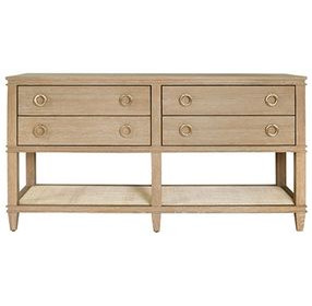 Richmond Cerused Oak 60" Console with 4 Drawers