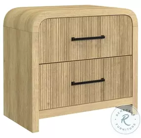 Woodridge Natural 2 Drawer Nightstand
