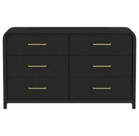 Woodridge Black 6 Drawer Dresser