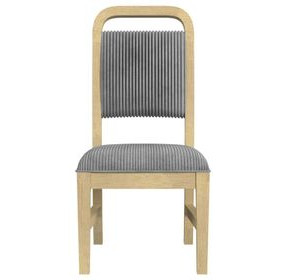 Woodridge Gray and Brown Upholstered Dining Side Chair Set of 2