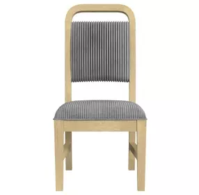 Woodridge Gray and Brown Upholstered Dining Side Chair Set of 2