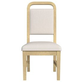 Woodridge White and Brown Upholstered Dining Side Chair Set of 2