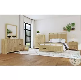 Woodridge Natural Storage Panel Bedroom Set