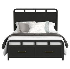 Woodridge Black Full Storage Bed