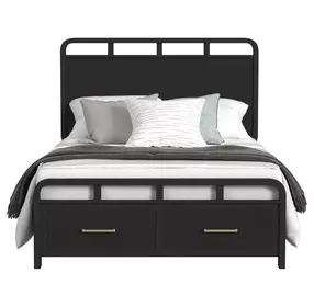 Woodridge Black Storage Bed