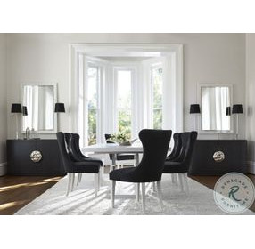 Silhouette Eggshell Rectangular Extendable Dining Room Set