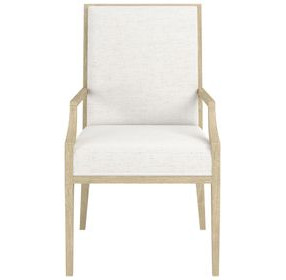 Eave Sundrenched Oak and White Upholstered Arm Chair