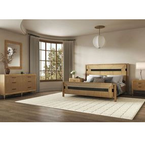 Loft Brown and Black Panel Bedroom Set