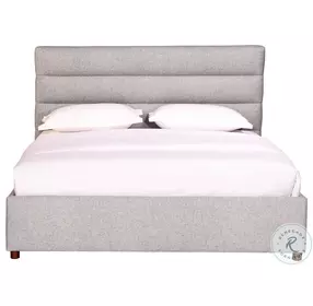 Takio Gray King Upholstered Platform Bed