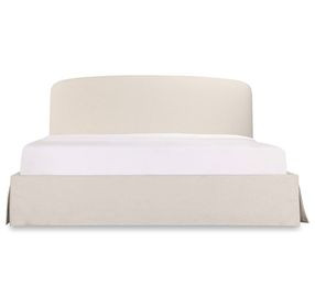Joan Cream Queen Upholstered Storage Platform Bed