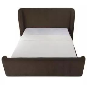Sophia Brown Queen Upholstered Storage Platform Bed