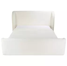 Sophia Cream Queen Upholstered Storage Platform Bed