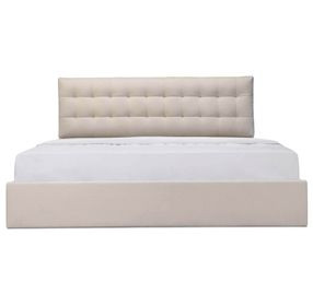 Sebastion Cream Queen Upholstered Storage Platform Bed