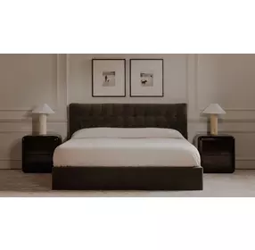Sebastion Green Upholstered Storage Platform Bedroom Set