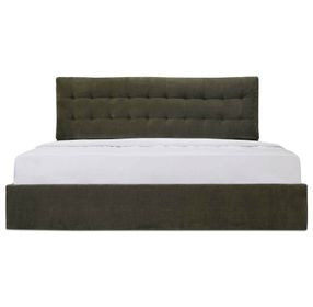 Sebastion Green Queen Upholstered Storage Platform Bed