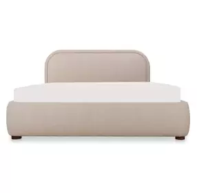 Colin Light Brown King Upholstered Storage Panel Bed