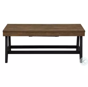 Ralston Caramel And Ebony Lift Top Coffee Table