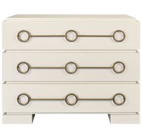 Roderick Antique White 3 Drawer Chest