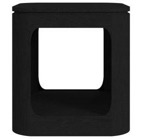 Camelot Black Square End Table