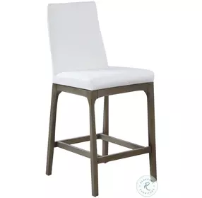 Rosario White And Gray Counter Height Stool