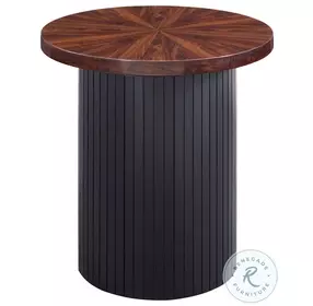 Rosalind Cherry And Black End Table