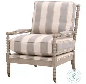 Rouleau Stonebridge Pewter Club Chair