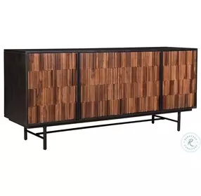 Jackson Natural And Black Matt Sideboard
