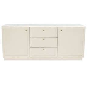 Nadine Cream 2 Door Marble Top Sideboard