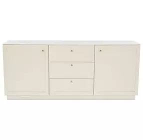 Nadine Cream 2 Door Marble Top Sideboard