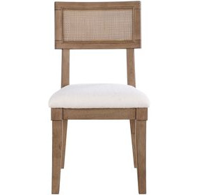 Colvin Brown Cane Side Chair Set of 2