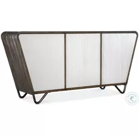 Terra Dark Brown And White Credenza