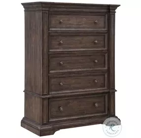 Ashford Cowboy Boots Brown 5 Drawer Chest