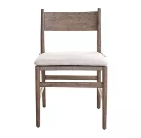 Abode Beige Upholstered Wood Back Side Chair Set of 2