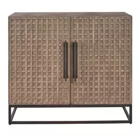 Dwell Boulder and Gray 2 Door Hall Chest