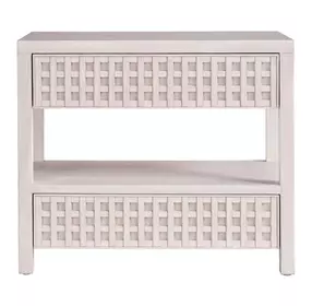 Abode River Rock 2 Drawer Nightstand with USB Charging