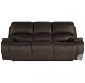 Brookings Brown Dual Reclining 88" Sofa