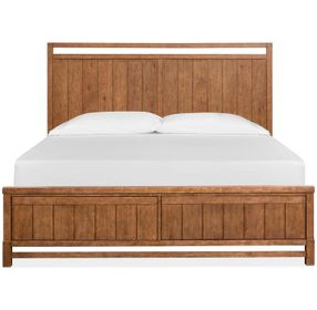 Conway Honey Wheat King Panel Bed