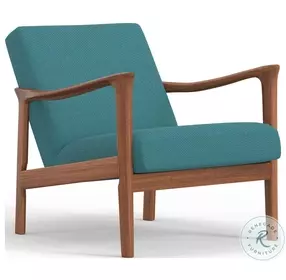 Zephyr Slate Turquoise Lounge Chair