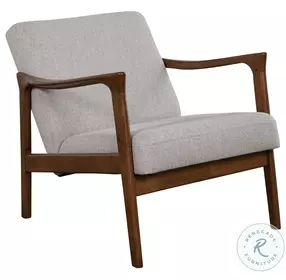 Zephyr Slate Light Gray And Medium Brown Lounge Chair