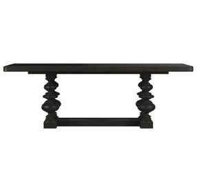 Atrium Black 108" Rectangular Dining Table